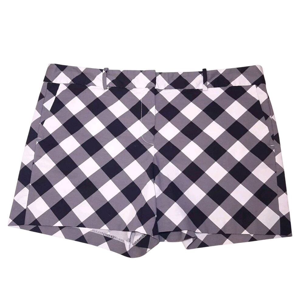 Ann Taylor Factory Gingham Plaid Shorts Size 16